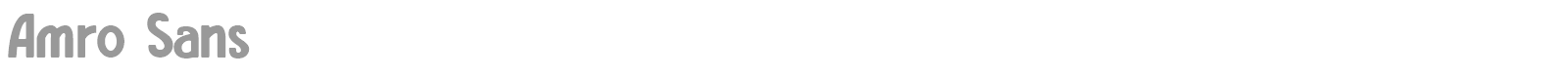Amro Sans font preview